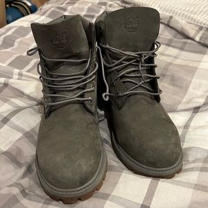 Suede Army Green Timberland Boots